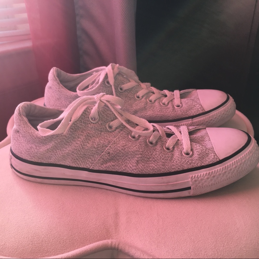 Grey/white converse